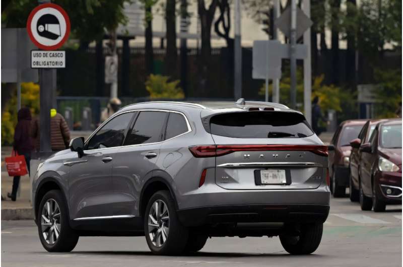 A Chinese-made Haval H6 SUV is seen on Reforma Avenue in Mexico City. A Chinese-made Haval H6 SUV is seen on Reforma Avenue in Mexico City